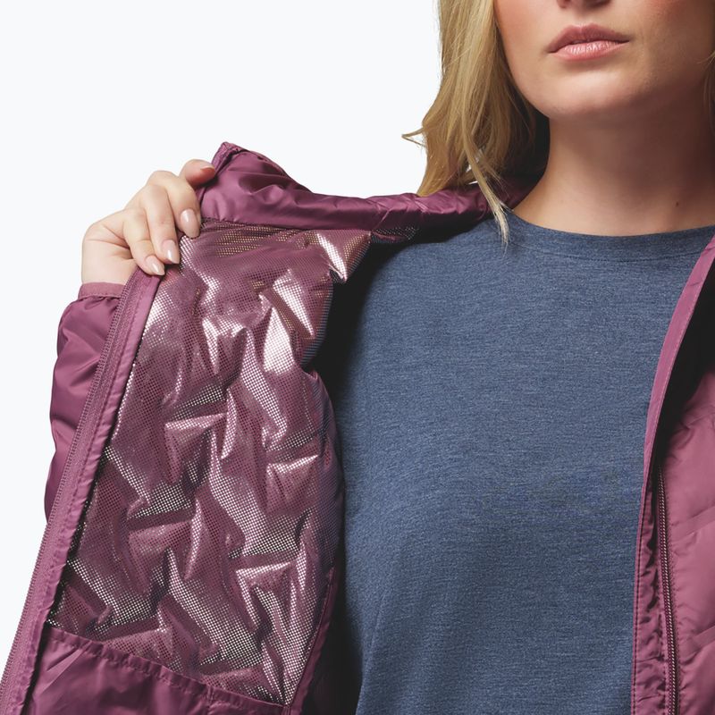 Дамско пухено яке Columbia Delta Ridge II Long Down antique mauve 8