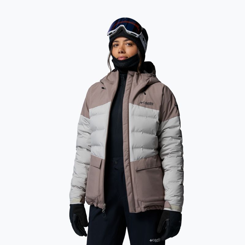 Дамско скиорско яке Columbia Glacier Ridge Down iron/flint grey 4