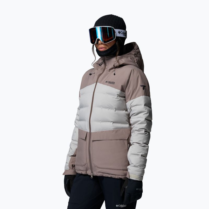 Дамско скиорско яке Columbia Glacier Ridge Down iron/flint grey 5