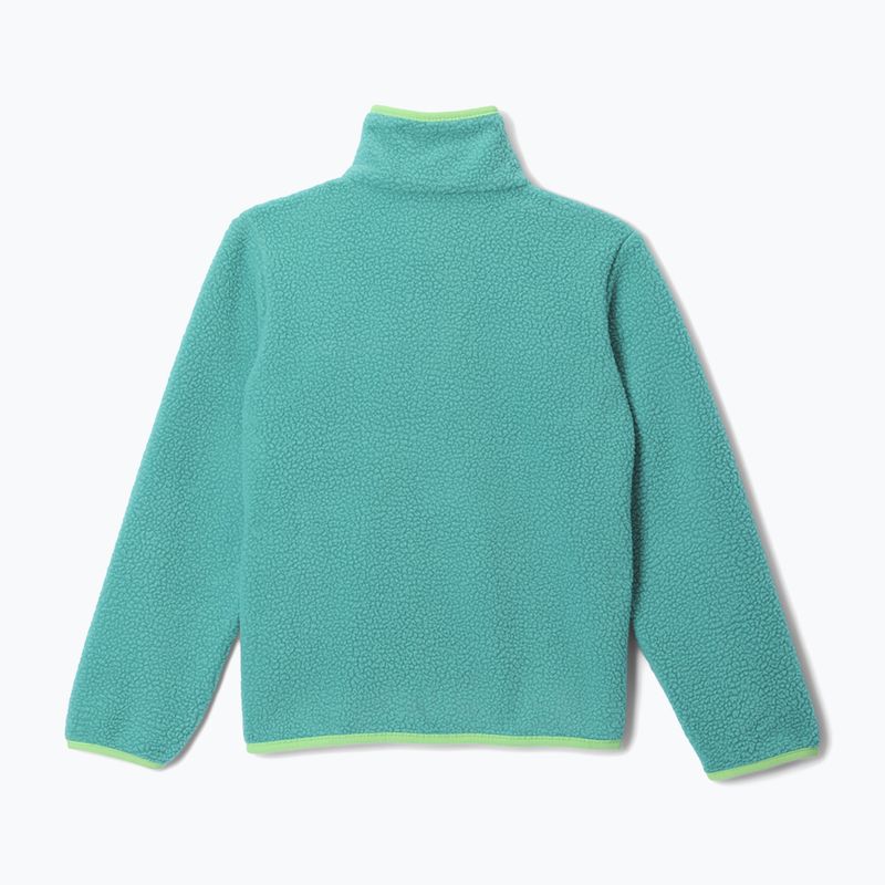 Детски поларен суитшърт Columbia Halvetia II Half Snap Fleece teal/black 2