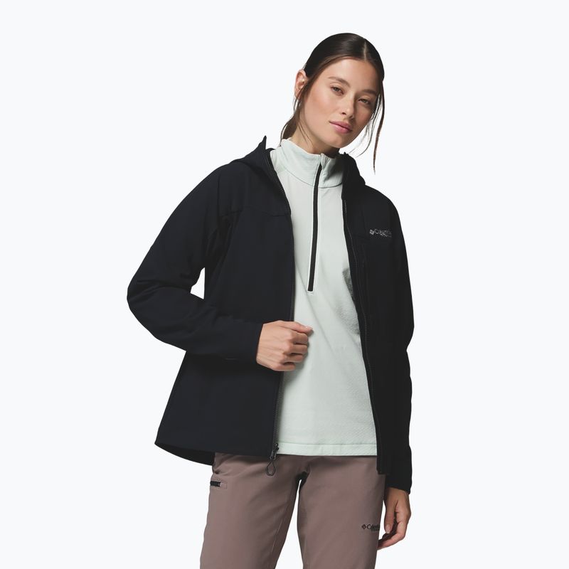 Дамско софтшел яке Columbia Tennen Mountain Hooded Softshell black 4