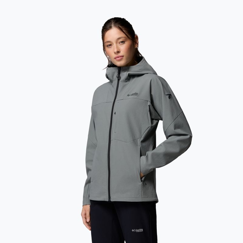 Дамско софтшел яке Columbia Tennen Mountain Hooded Softshell sedona sage 4