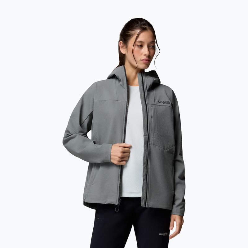 Дамско софтшел яке Columbia Tennen Mountain Hooded Softshell sedona sage 5