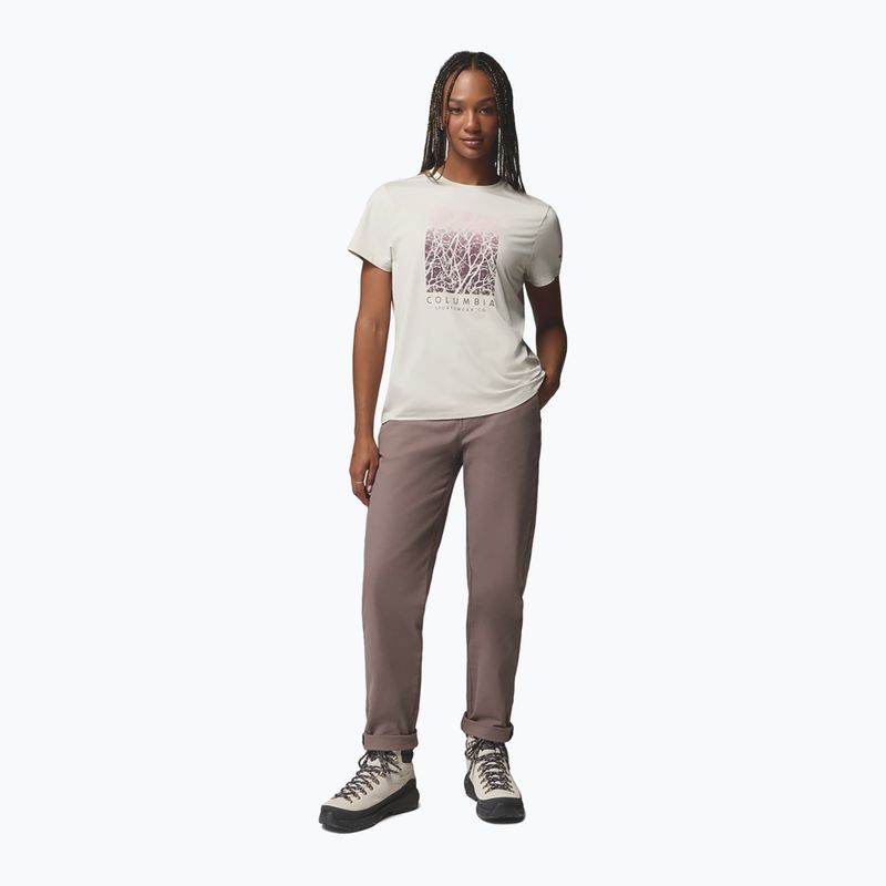 Дамска тениска Columbia Parsons Point SS Graphic Tee dark stone heather/treescape 2