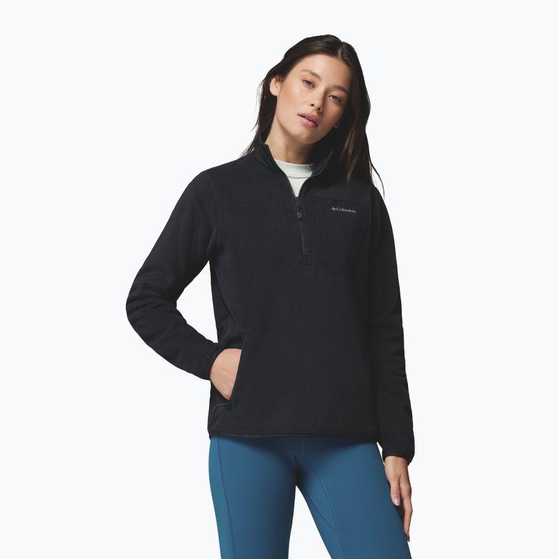 Дамски поларен суитшърт Columbia Pacific Arch 200 Half Zip Fleece Black 5