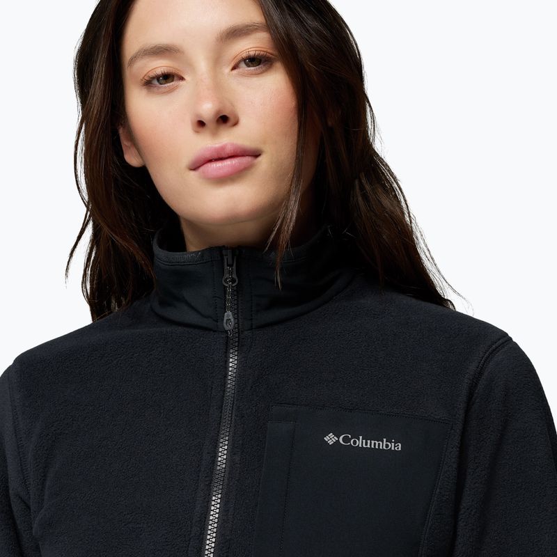 Дамски поларен суитшърт Columbia Pacific Arch 200 Half Zip Fleece Black 6