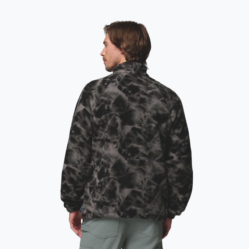 Мъжки поларен суитшърт Columbia Timber Crest MTR Fleece Printed HZ black/icypeaks 3
