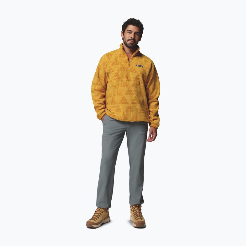 Мъжки поларен суитшърт Columbia Timber Crest MTR Fleece Printed HZ squash/geomix tonal 2