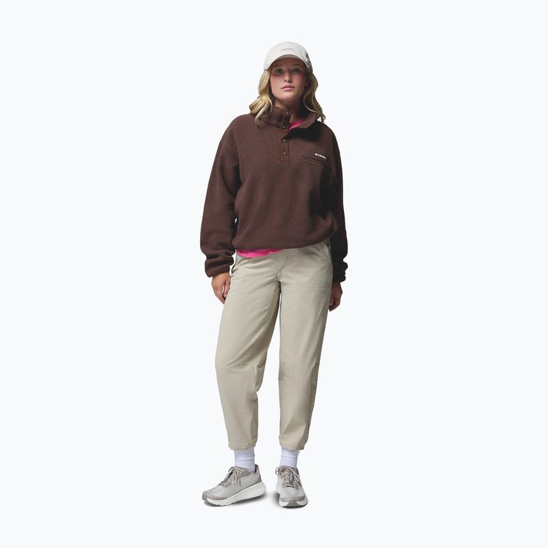 Дамски поларен суитшърт Columbia Helvetia II Cropped Half Snap Fleece tobacco 2