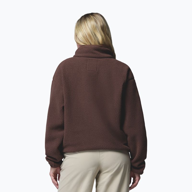 Дамски поларен суитшърт Columbia Helvetia II Cropped Half Snap Fleece tobacco 3
