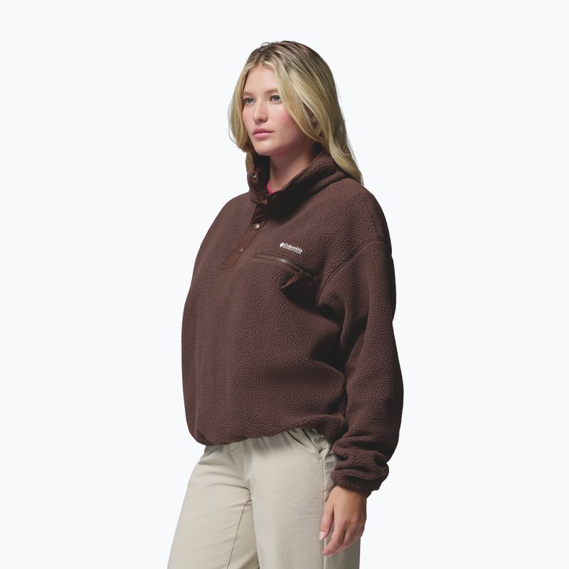Дамски поларен суитшърт Columbia Helvetia II Cropped Half Snap Fleece tobacco 4