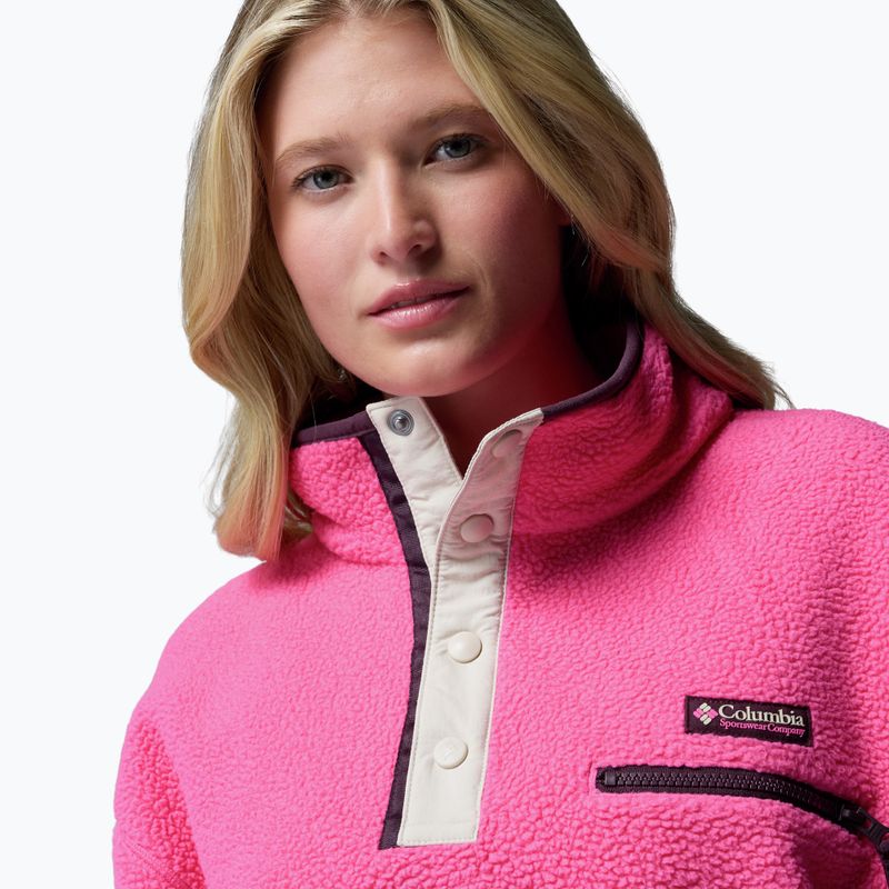 Дамски поларен суитшърт Columbia Helvetia II Cropped Half Snap Fleece nico/dark stone 5