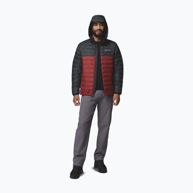 Мъжко яке Columbia Powder Lite II Hooded red oxide/shark 2