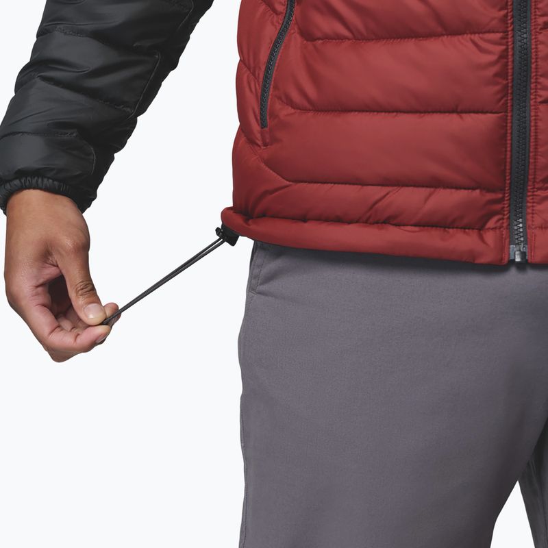 Мъжко яке Columbia Powder Lite II Hooded red oxide/shark 8