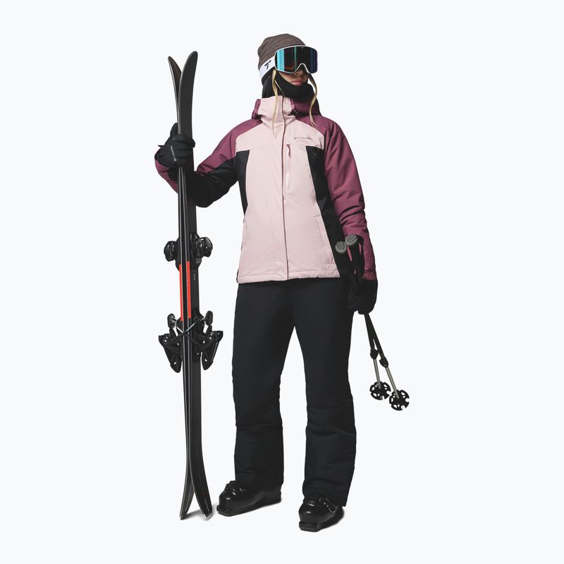 Дамско скиорско яке Columbia Snowy Summit Ins mineral pink/black/antique mauve x dye 2