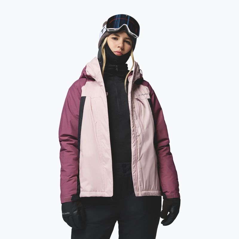 Дамско скиорско яке Columbia Snowy Summit Ins mineral pink/black/antique mauve x dye 4