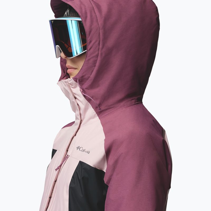 Дамско скиорско яке Columbia Snowy Summit Ins mineral pink/black/antique mauve x dye 7