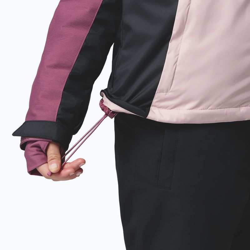 Дамско скиорско яке Columbia Snowy Summit Ins mineral pink/black/antique mauve x dye 11