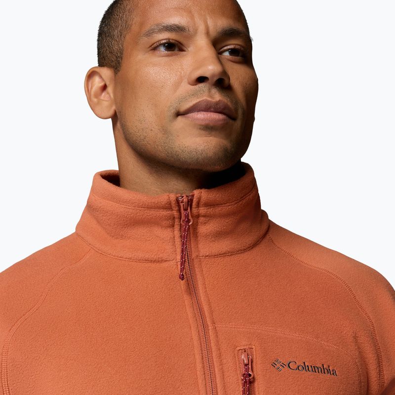 Мъжки поларен суитшърт Columbia Fast Trek III Half Zip Teak Brown 5