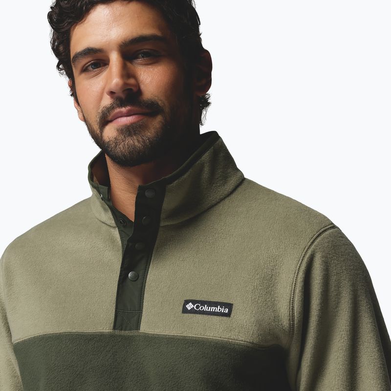 Мъжки поларен суитшърт Columbia Steens Mountain Half Snap II stone green/greenscape 5