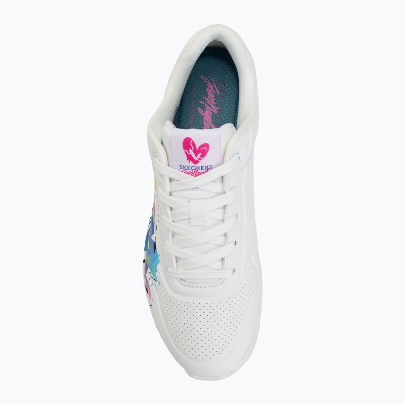 Дамски обувки SKECHERS Uno Open Your Heart white 5