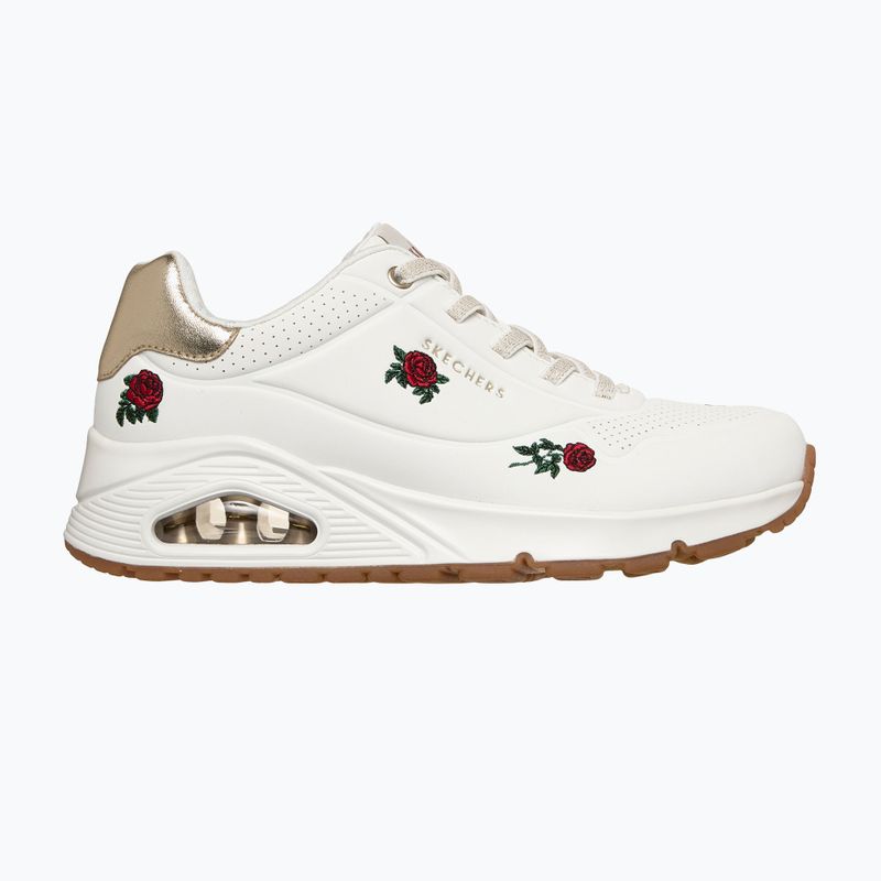 Дамски обувки SKECHERS Uno Champagne & Roses white 2