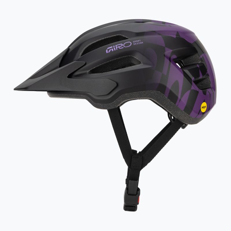 Велосипедна каска Giro Fixture II MIPS matte black/purple rush 3