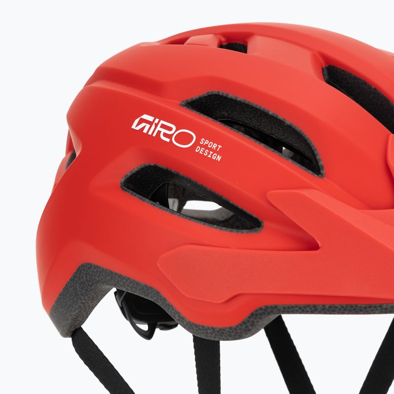 Велосипедна каска Giro Fixture II matte flame red 7