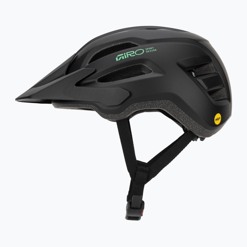 Детска велосипедна каска Giro Fixture II MIPS matte black/vivid green 3
