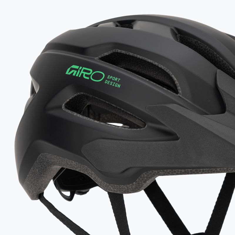 Детска велосипедна каска Giro Fixture II MIPS matte black/vivid green 8