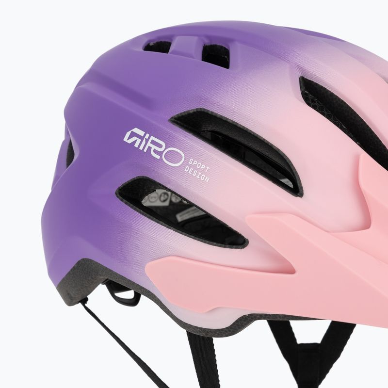 Детска велосипедна каска Giro Fixture II MIPS matte light pink/purple fade 8