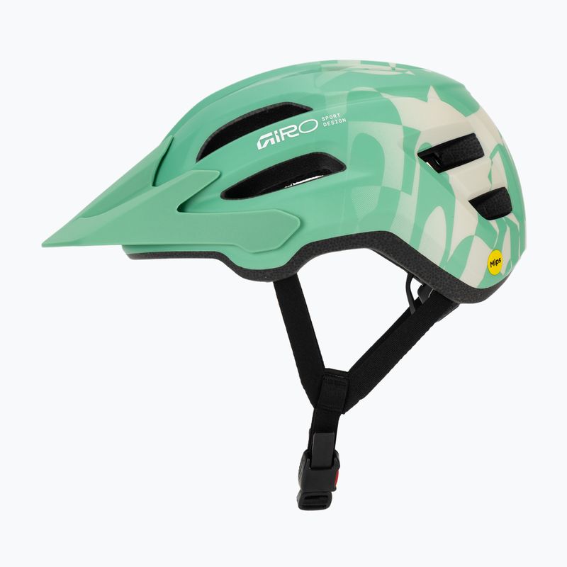 Детска велосипедна каска Giro Fixture II MIPS matte green rush 3