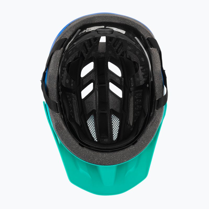 Детска велосипедна каска Giro Fixture II matte aqua green/blue jewel fade 5