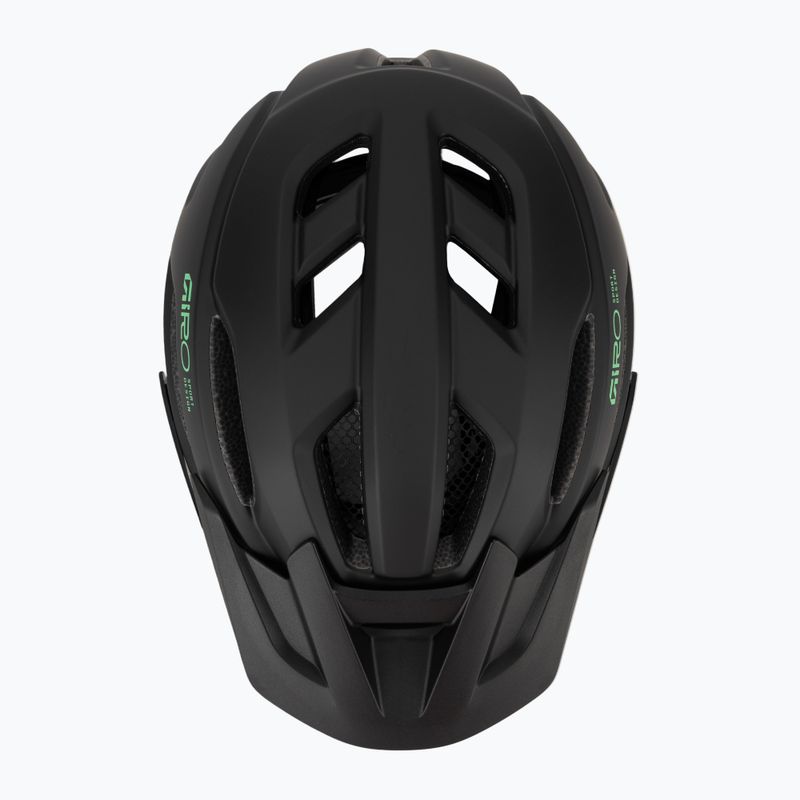 Детска велосипедна каска Giro Fixture II matte black/vivid green 6