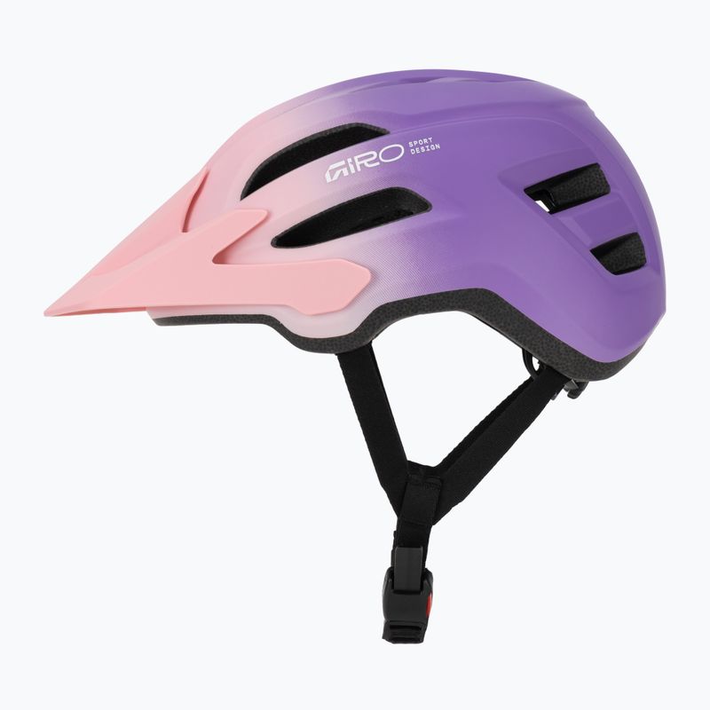 Детска велосипедна каска Giro Fixture II matte light pink/purple fade 3