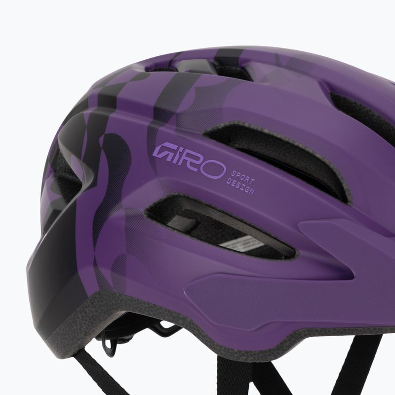 Детска велосипедна каска Giro Fixture II matte purple rush 7