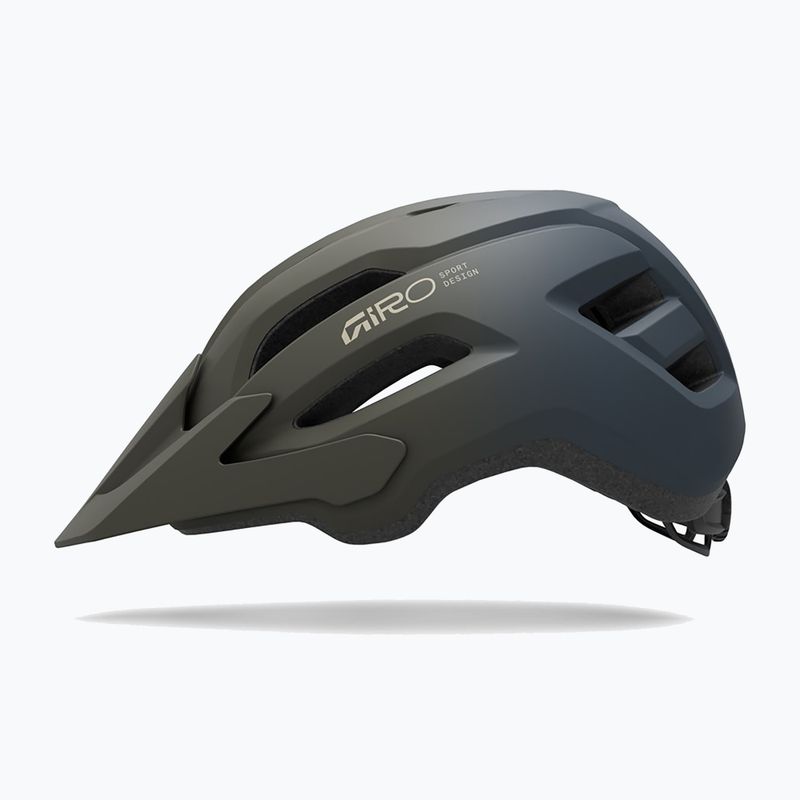 Детска велосипедна каска Giro Fixture II matte dark sage/sapphire fade 2