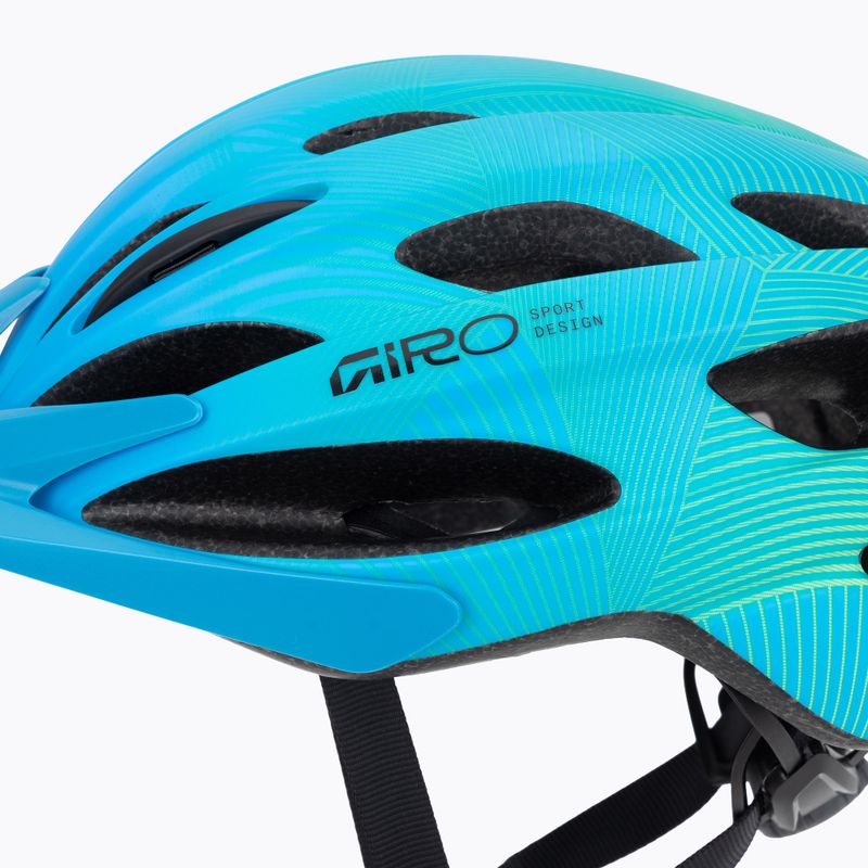 Детска велосипедна каска Giro Raze matte blue/green 7