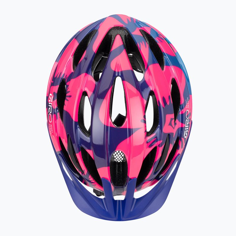 Детска велосипедна каска Giro Raze pink flowers 6
