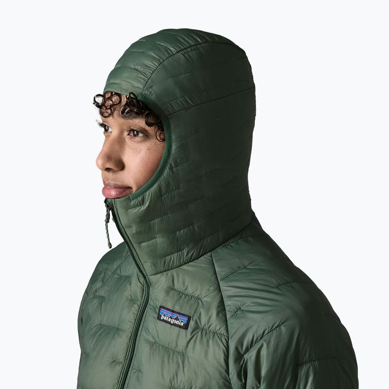 Дамско ватирано яке Patagonia Micro Puff Hoody canopy green 4