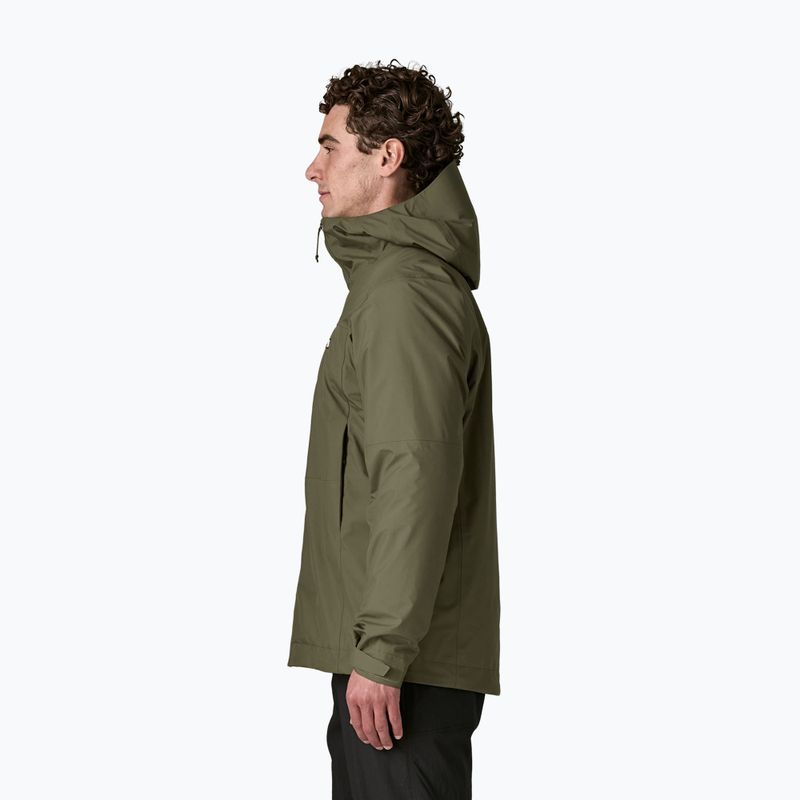 Мъжко яке за дъжд Patagonia Insulated Boulder Fork Rain basin green 3