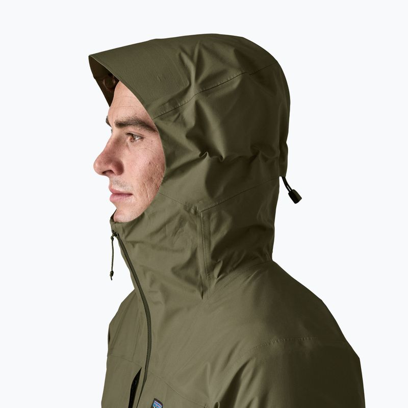 Мъжко яке за дъжд Patagonia Insulated Boulder Fork Rain basin green 4