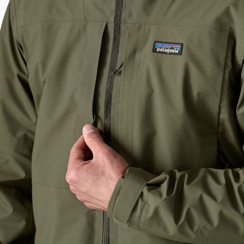Мъжко яке за дъжд Patagonia Insulated Boulder Fork Rain basin green 6