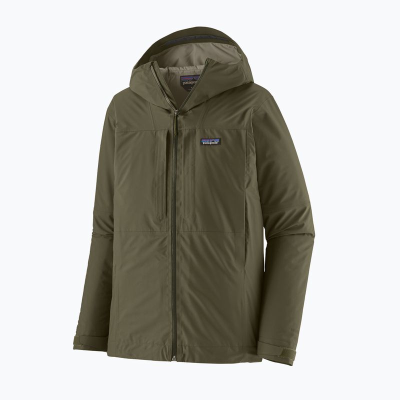 Мъжко яке за дъжд Patagonia Insulated Boulder Fork Rain basin green 8