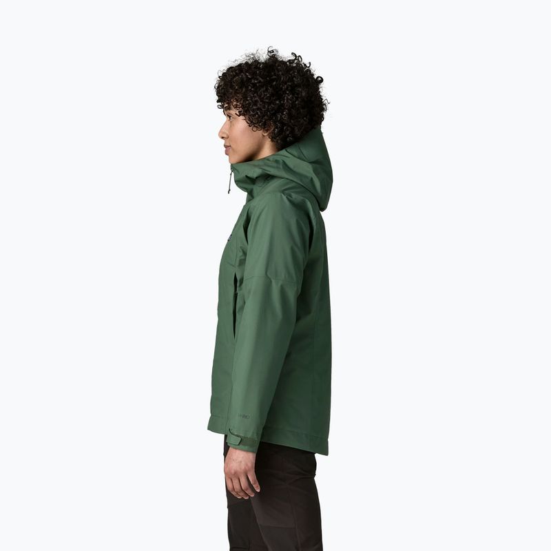 Дамско яке за дъжд Patagonia Insulated Boulder Fork Rain canopy green 3
