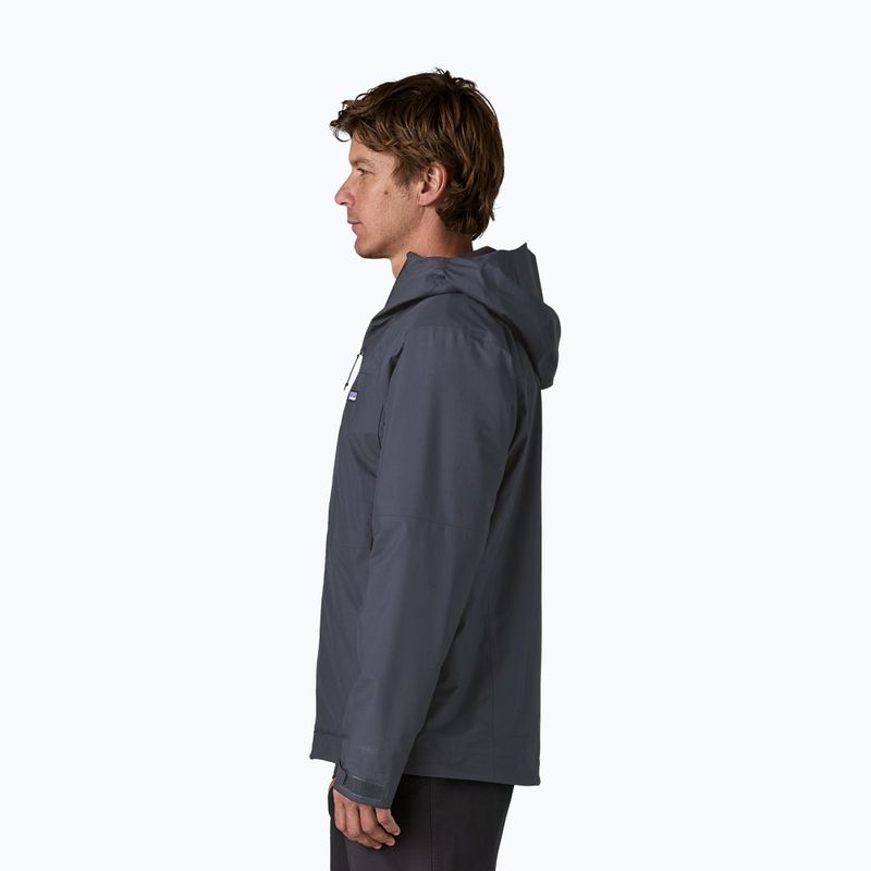 Мъжко яке за дъжд Patagonia Insulated Boulder Fork Rain smolder blue 3