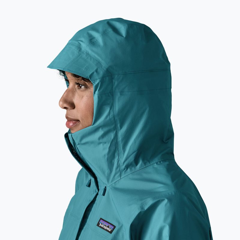 Дамско яке за дъжд Patagonia Torrentshell 3L Rain glacial glue 4