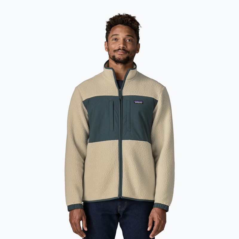Мъжки поларен суитшърт Patagonia Retro Pile Patch pelican