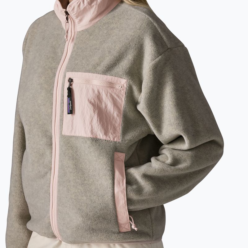 Дамски поларен суитшърт Patagonia Synchilla oatmeal heather w/pink frost 4