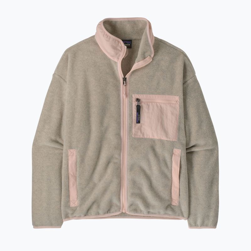 Дамски поларен суитшърт Patagonia Synchilla oatmeal heather w/pink frost 5